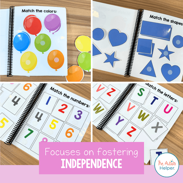 Tracing and Matching Workbooks – The Autism Helper