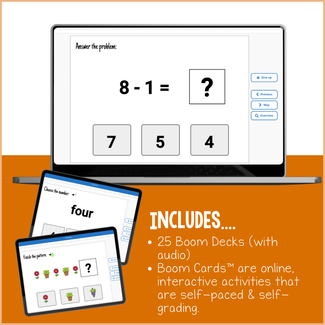 Basic Math Interactive Boom Card BUNDLE