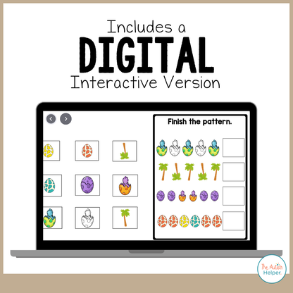 Intermediate Matching Weekly Workbooks - Dinosaurs