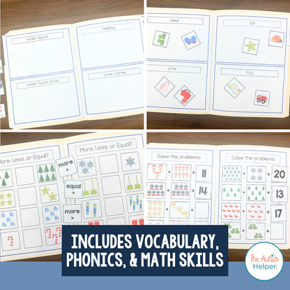 Winter File Folder Activities