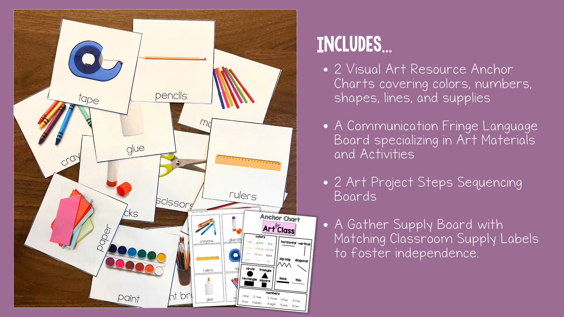 Visual Resources for Art Class – The Autism Helper