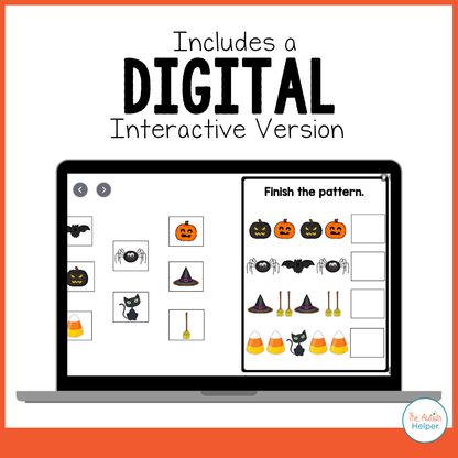 Intermediate Matching Weekly Workbooks - Halloween