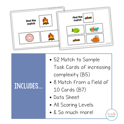 Matching Task Cards [ABLLS-R Aligned B5, B7]