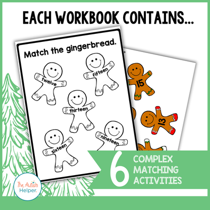 Complex Matching Weekly Workbooks - Christmas