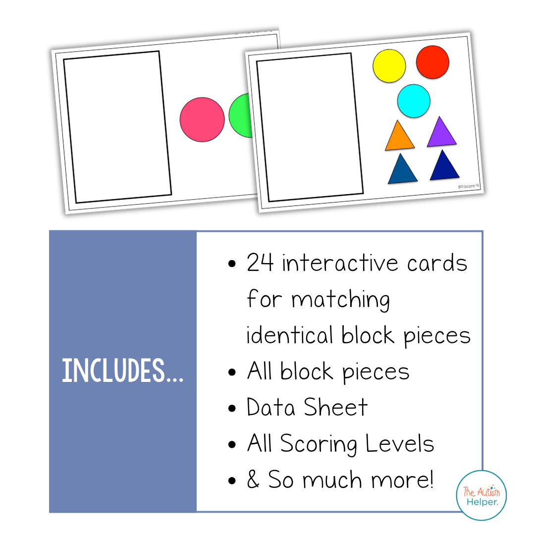 Block Design Task Cards [ABLLS-R Aligned B9]