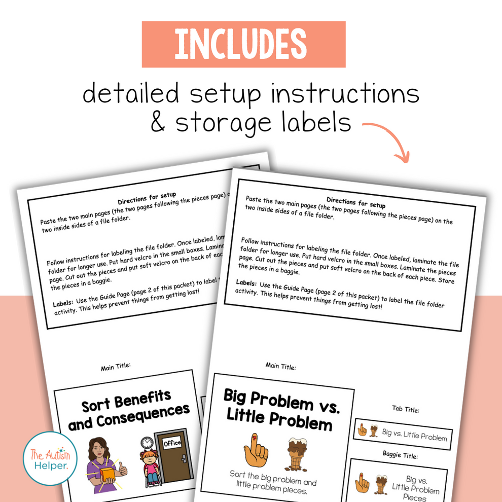 Behavior File Folder Activities – The Autism Helper