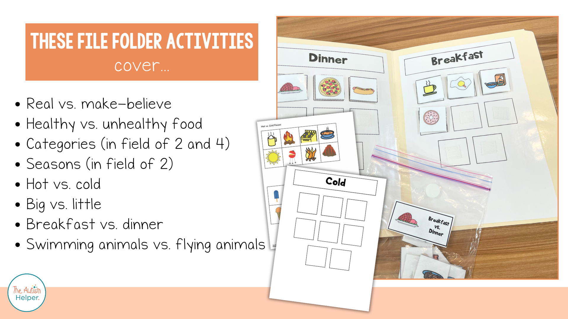 Advanced Sorting File Folder Activities – The Autism Helper