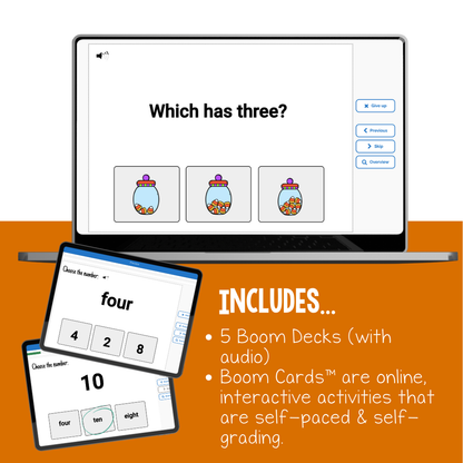 Number and Counting Interactive Boom Cards