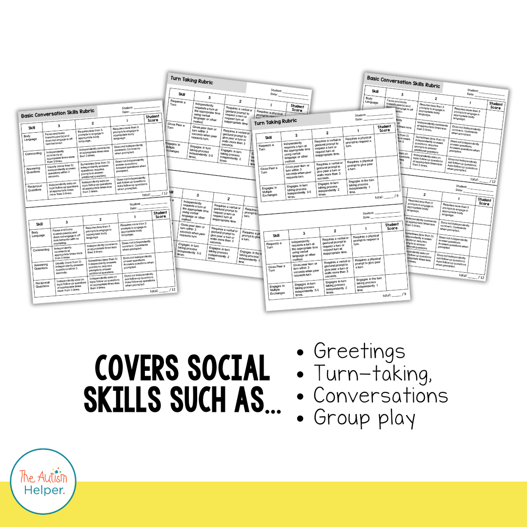 Social Skills Rubrics