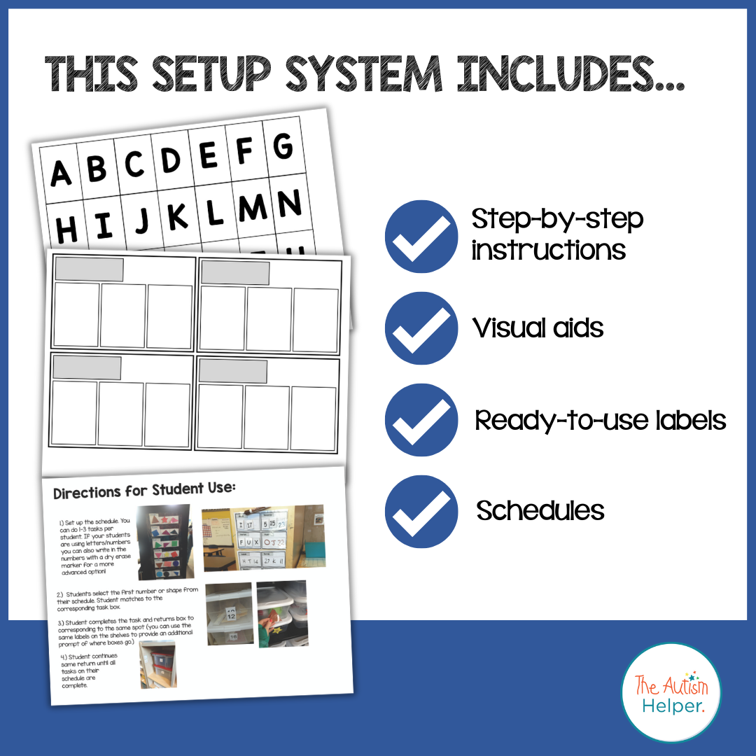 Work Task System Setup Kit – The Autism Helper