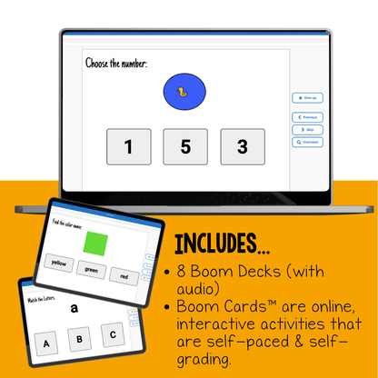 Color, Letter, & Number Interactive Boom Cards