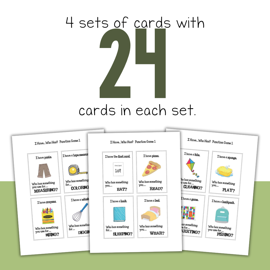 I Have, Who Has? Feature and Function Card Game