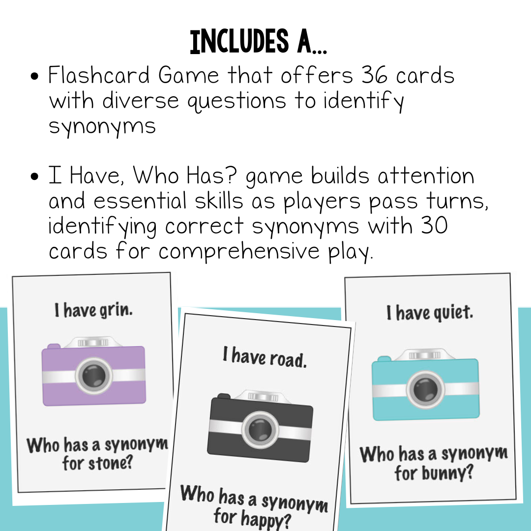 Snapshots: A Synonym Game Set