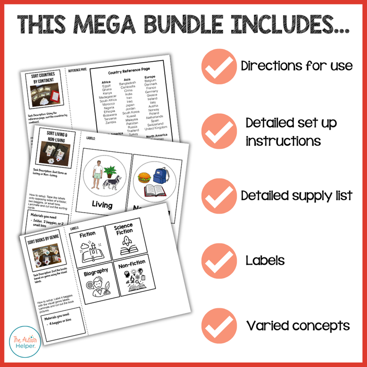Advanced Work Task Mega Pack – The Autism Helper