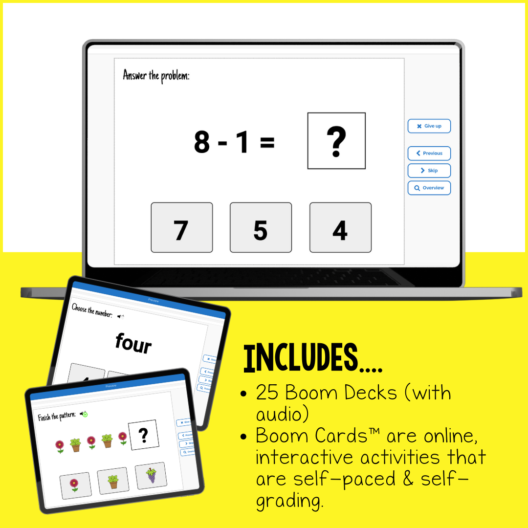 Basic Math Interactive Boom Card BUNDLE