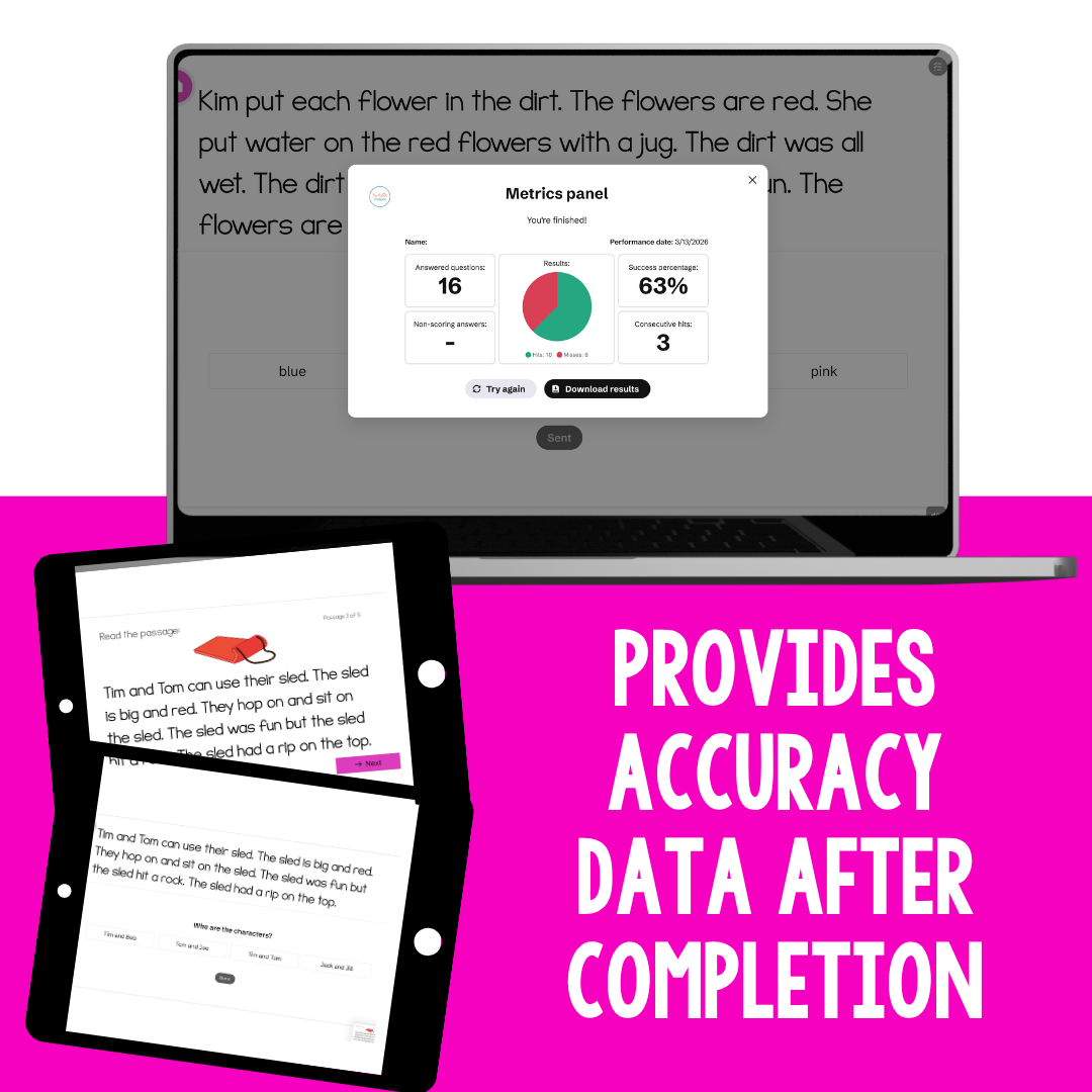 Level C Reading Comprehension Digital Task Cards