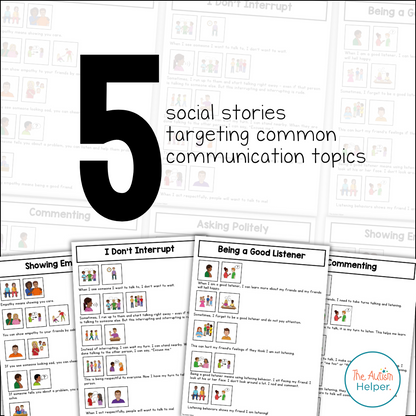 Visual Social Stories: Communication Set 1