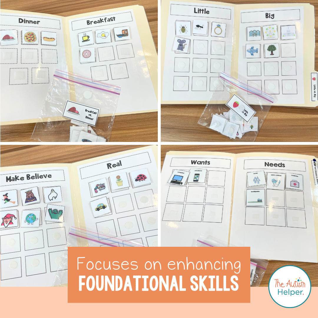 Advanced Sorting File Folder Activities – The Autism Helper