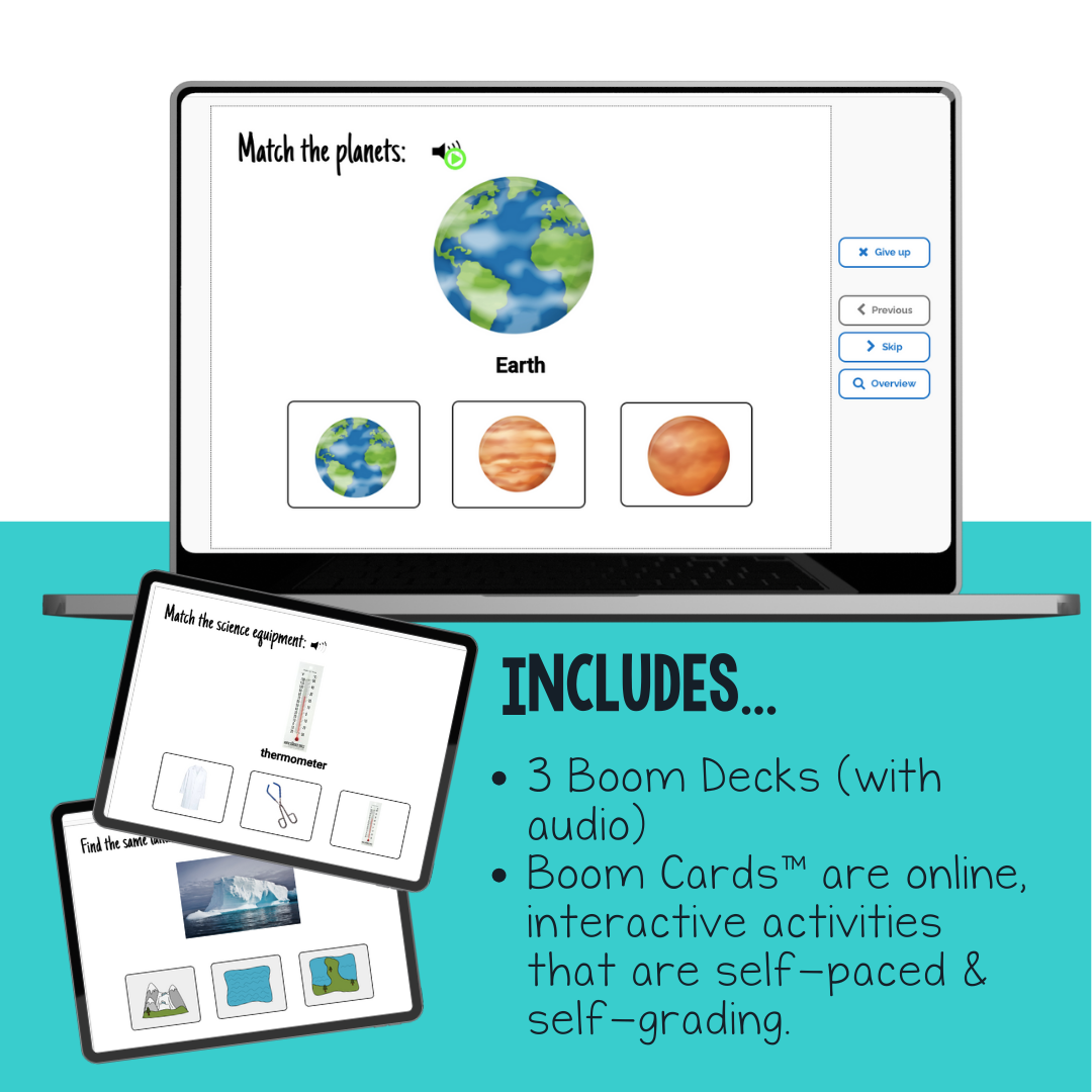 Science Matching Interactive Boom Cards