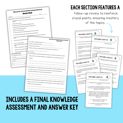 Paraprofessional Training Manual {EN ESPANOL}