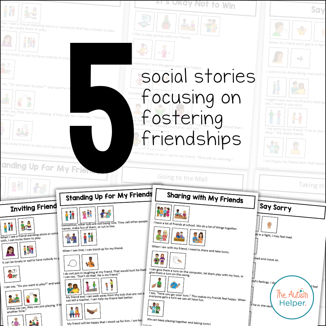 Visual Social Stories: Friendship Set