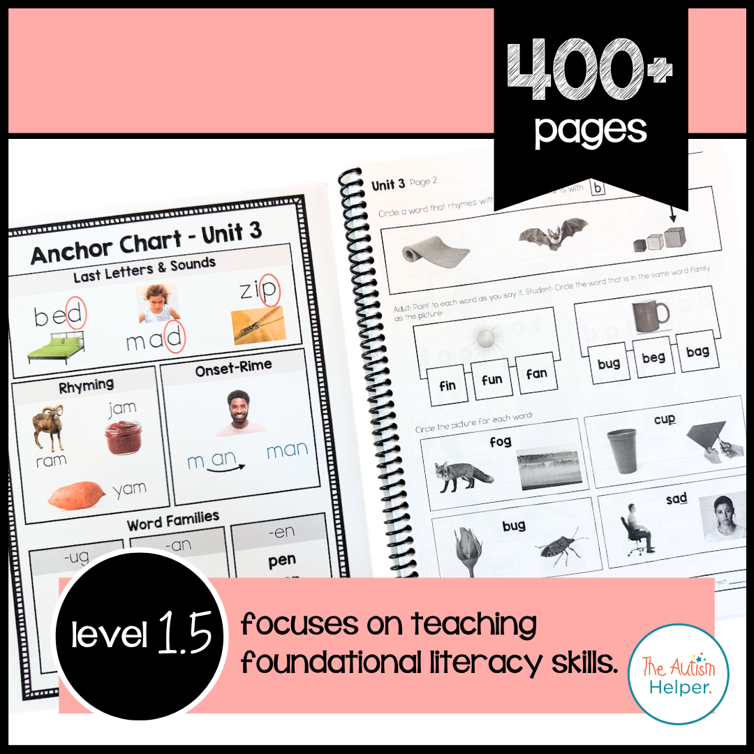 Phonics Leveled Daily Curriculum {LEVEL 1.5}