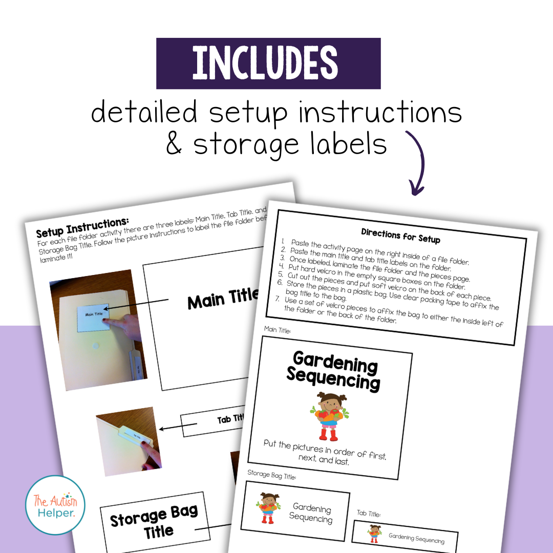 Spring File Folder Activities