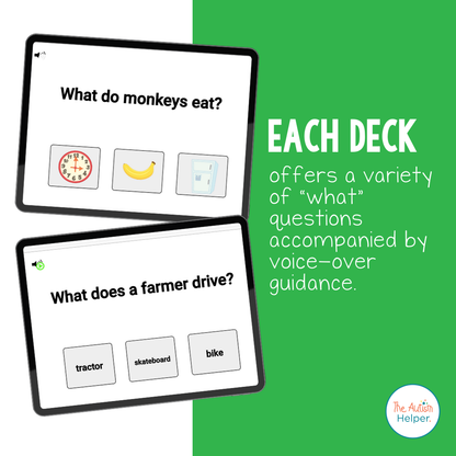 What Question Interactive Boom Cards