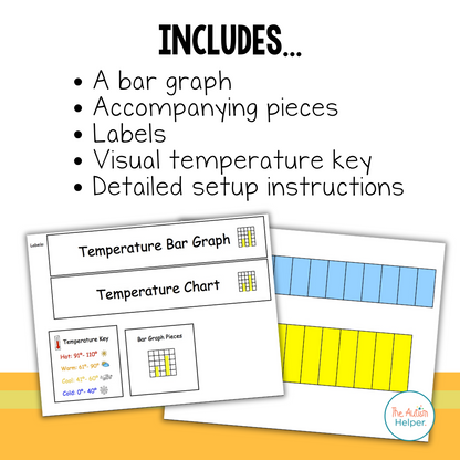 Temperature Bar Graph Example Visual Temperature Bar Graph – The Autism Helper