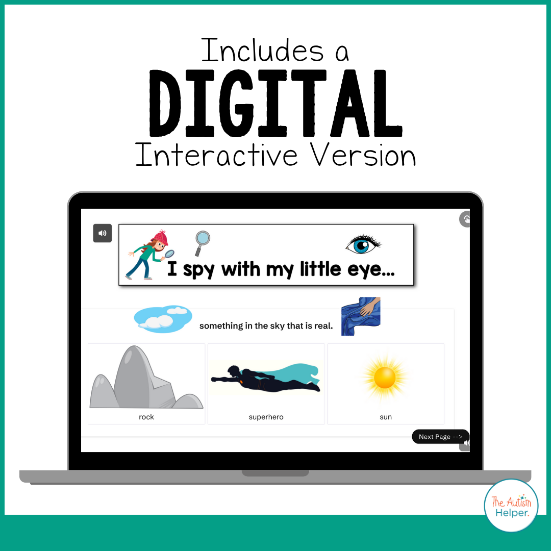 I Spy - Real & Make Believe Adapted Book