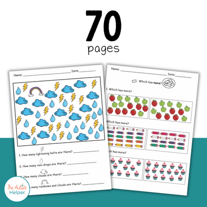 Visual Math Level 2 Foundational Visual Math Activities {Numbers 10-20} – The Autism Helper