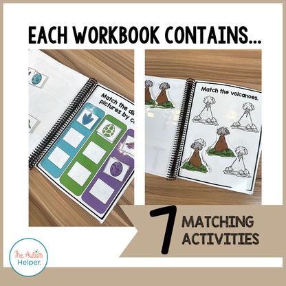 Easy Matching Weekly Workbooks - Dinosaurs
