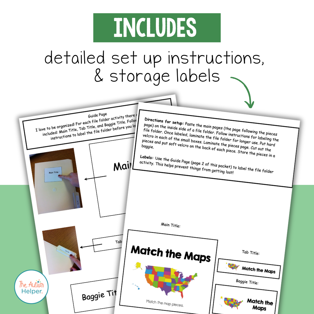 Social Studies File Folder Activities