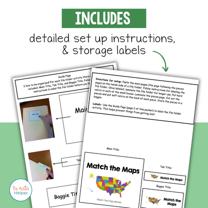 Social Studies File Folder Activities