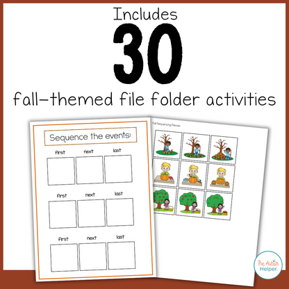 Fall File Folder Activities
