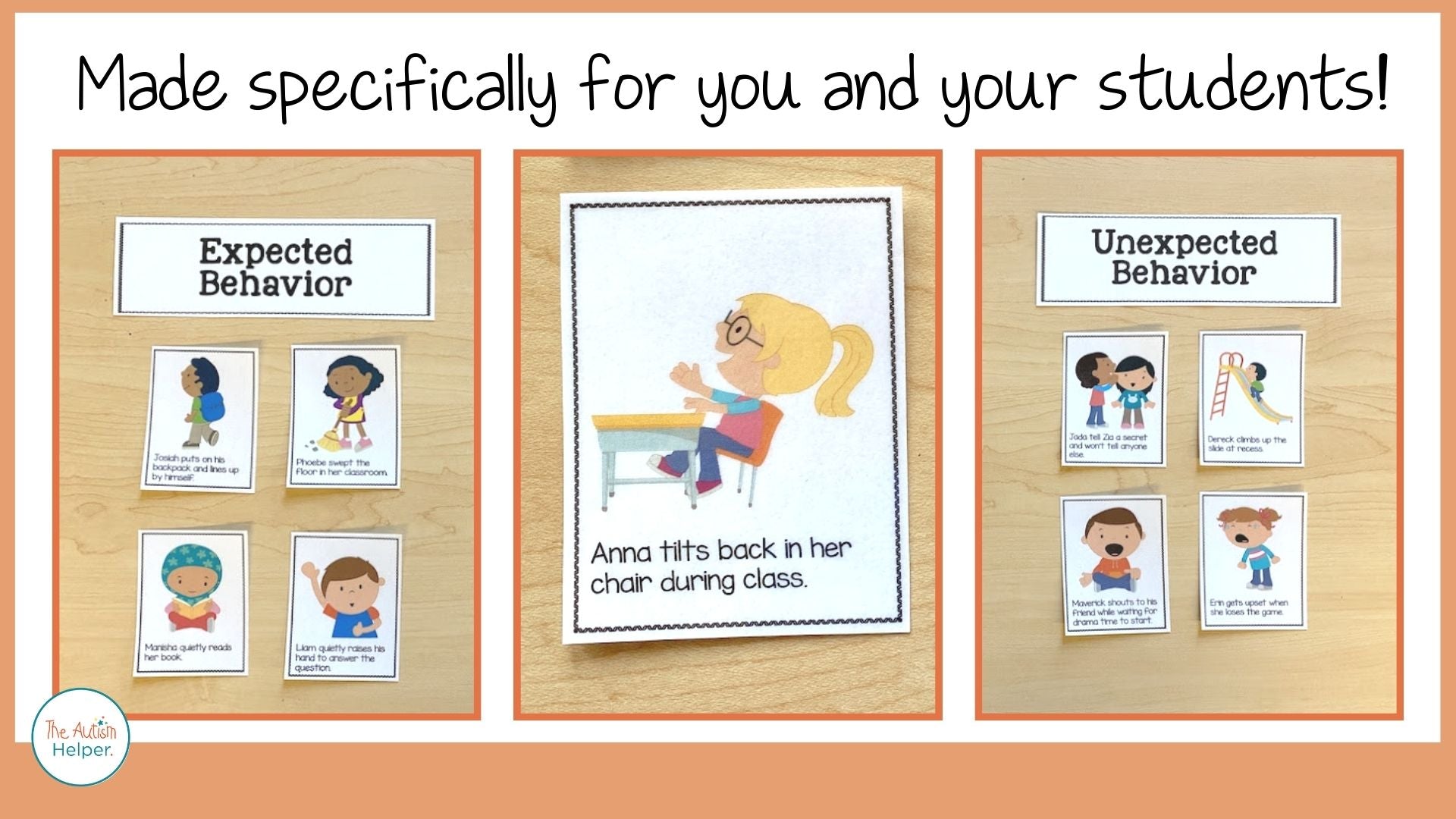 Behavior Task Cards The Autism Helper
