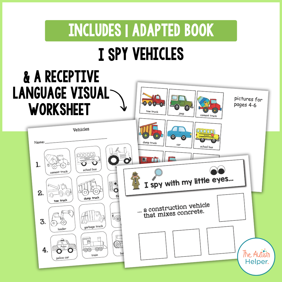 I Spy - Vehicles Adapted Book