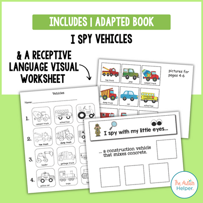 I Spy - Vehicles Adapted Book