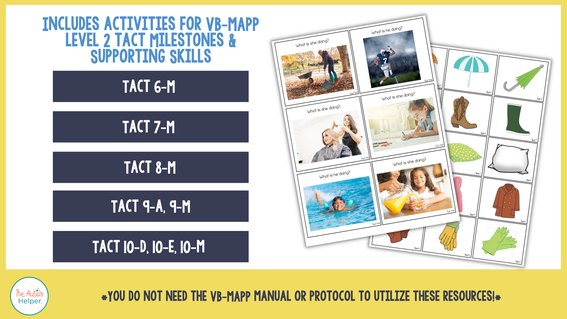 VB-MAPP Task Cards: Tact Level 2 – The Autism Helper