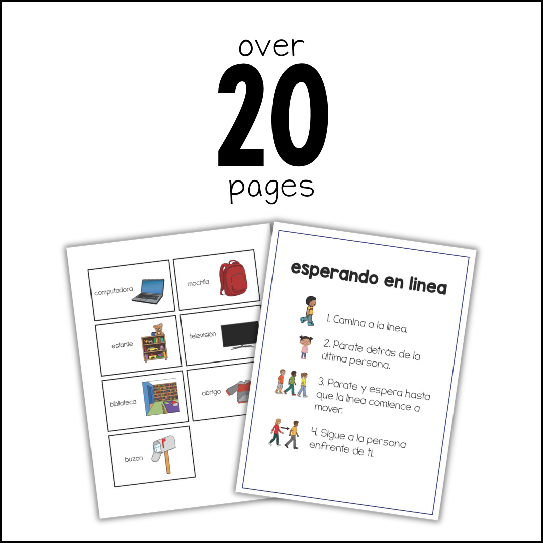 Spanish Visuals and Behavior Tools {Visuales en Español}