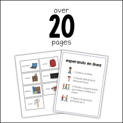 Spanish Visuals and Behavior Tools {Visuales en Español}