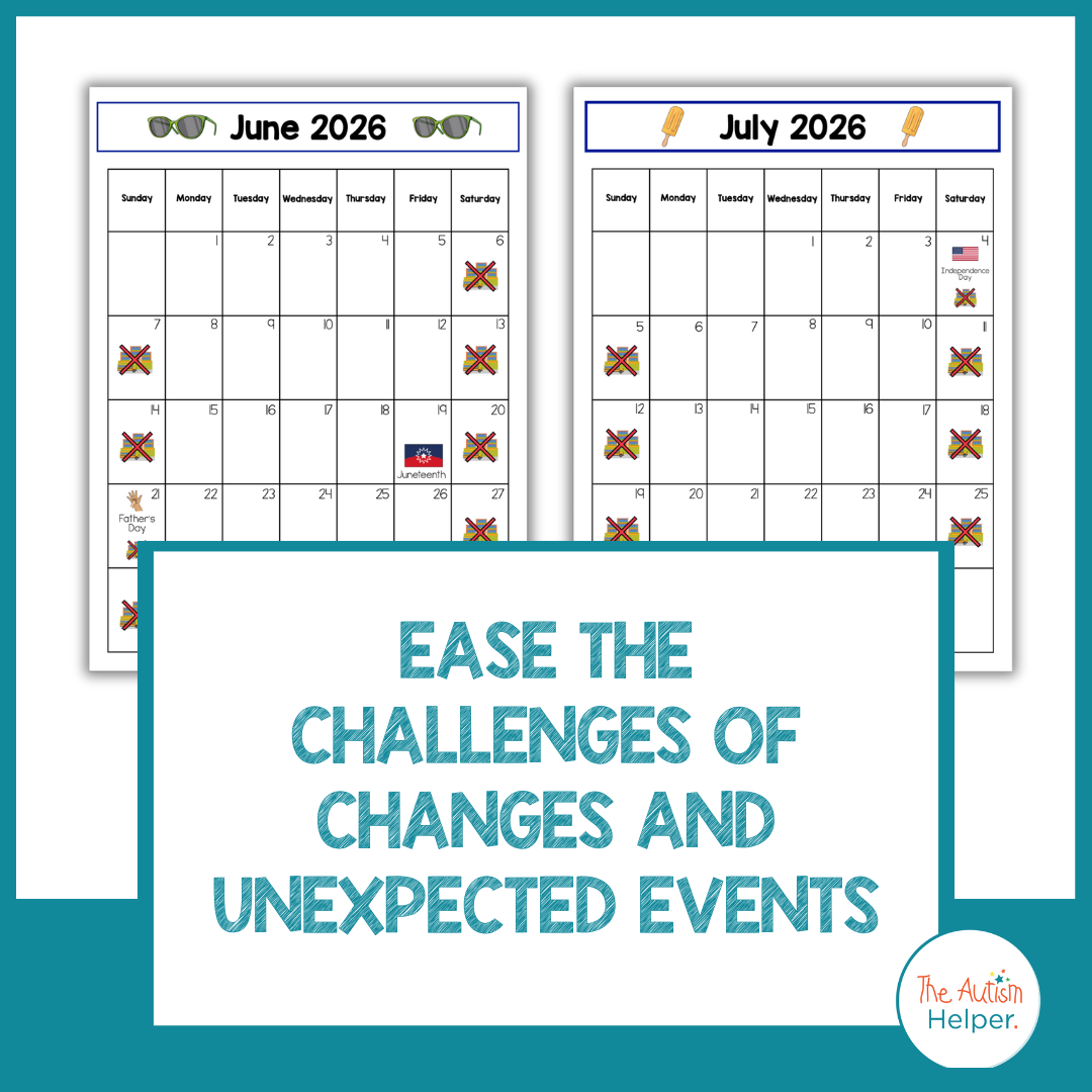 2025-2026 Editable Visual Monthly Calendars