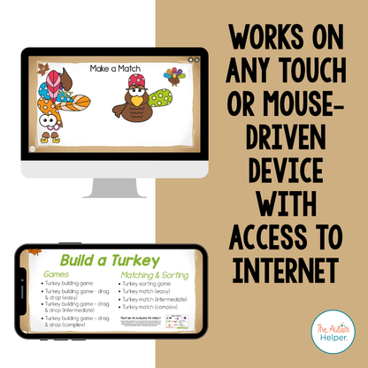 Digital Build-a-Turkey Activities