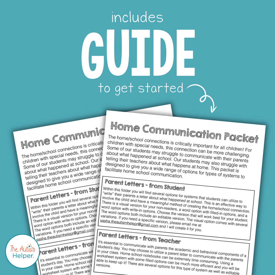 Home School Communication Packet