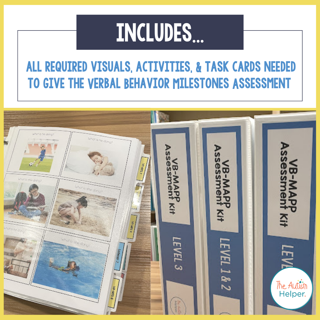 Vb Mapp Pattern 100 Common Items Picture Cards ABLLS VB MAPP Teaching Assessment ...