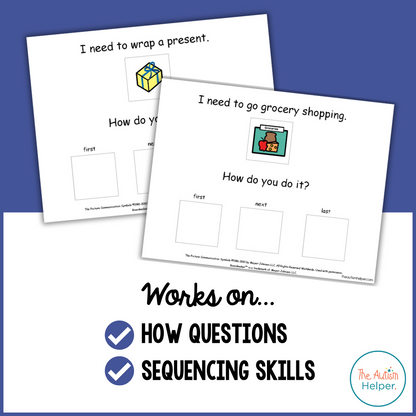 Life Skills Sequencing Adapted Book