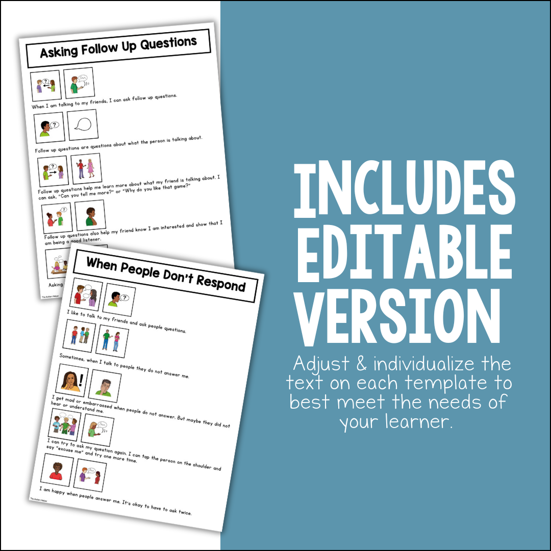 Visual Social Stories: Communication Set 2 – The Autism Helper