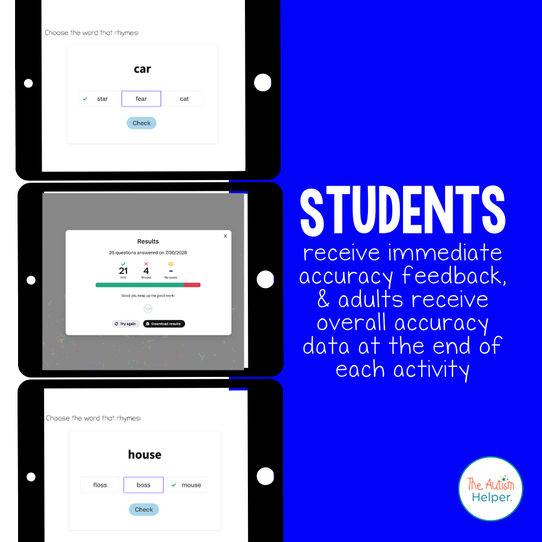 Letter & Words Digital Task Cards