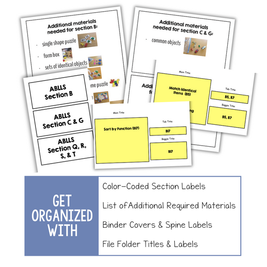 Ablls Program Grid ABLLS-R Assessment Kit – The Autism Helper