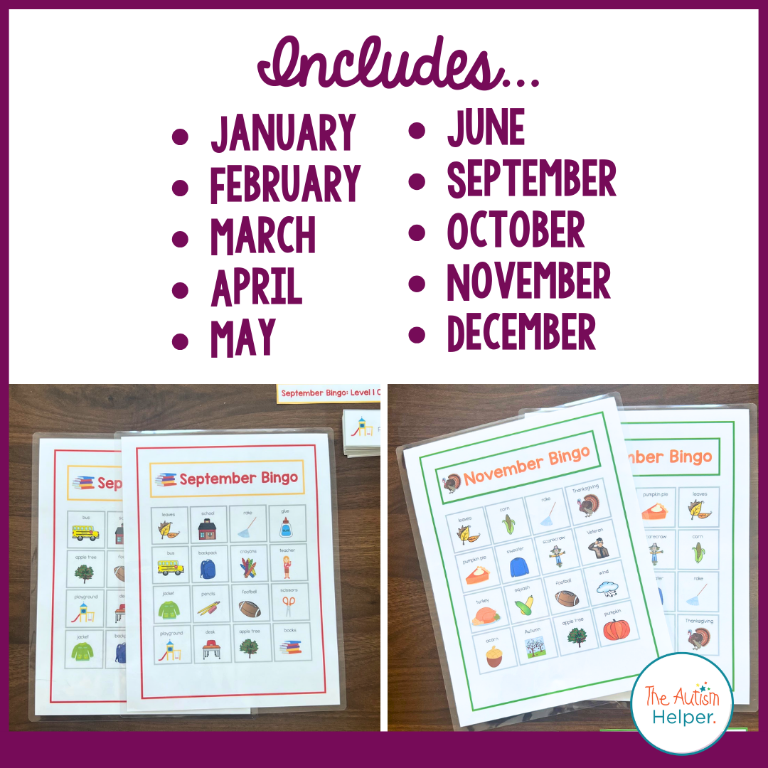 Monthly Bingo BUNDLE